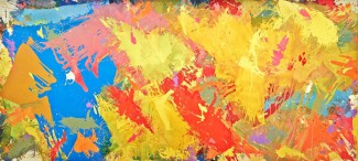 Great Falls (1975-76) by Sydney Ball, collection of the AGNSW