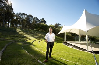 Paul Kildea, Artistic Director of the Four Winds Festival at the Sound Shell. Image by   Penny Bradfield, courtesy Four Winds Festival.