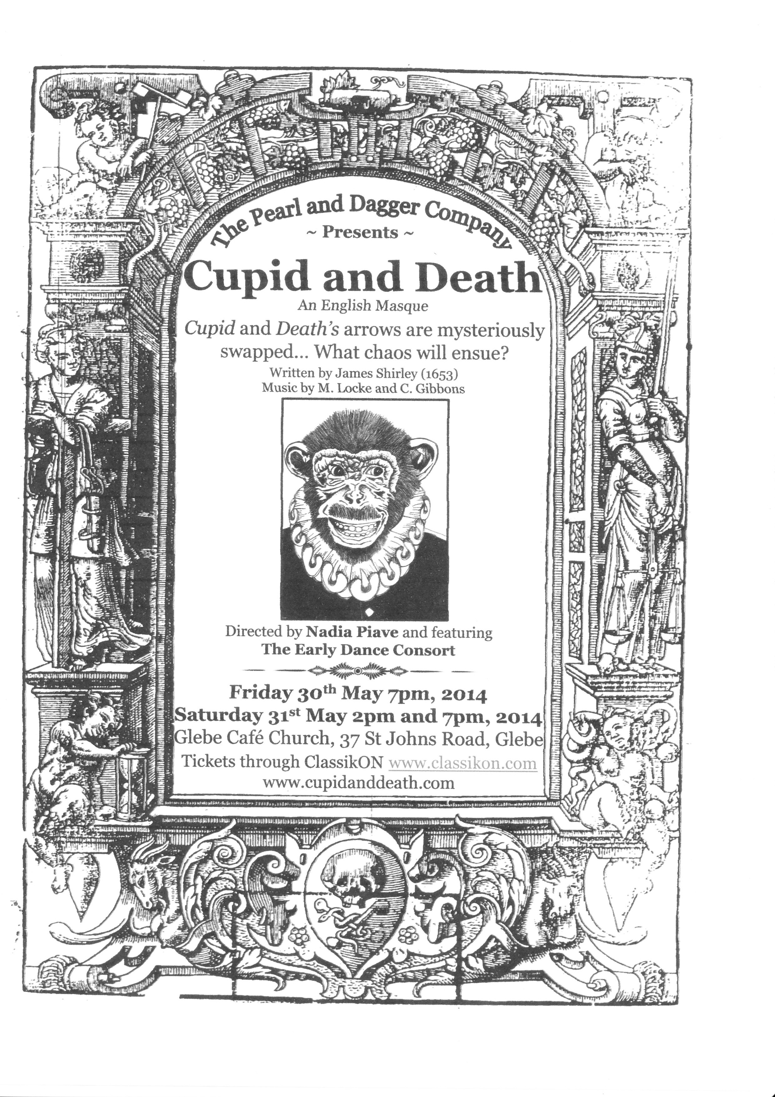 Cupid and Death: Debut Production For The Pearl And Dagger Company