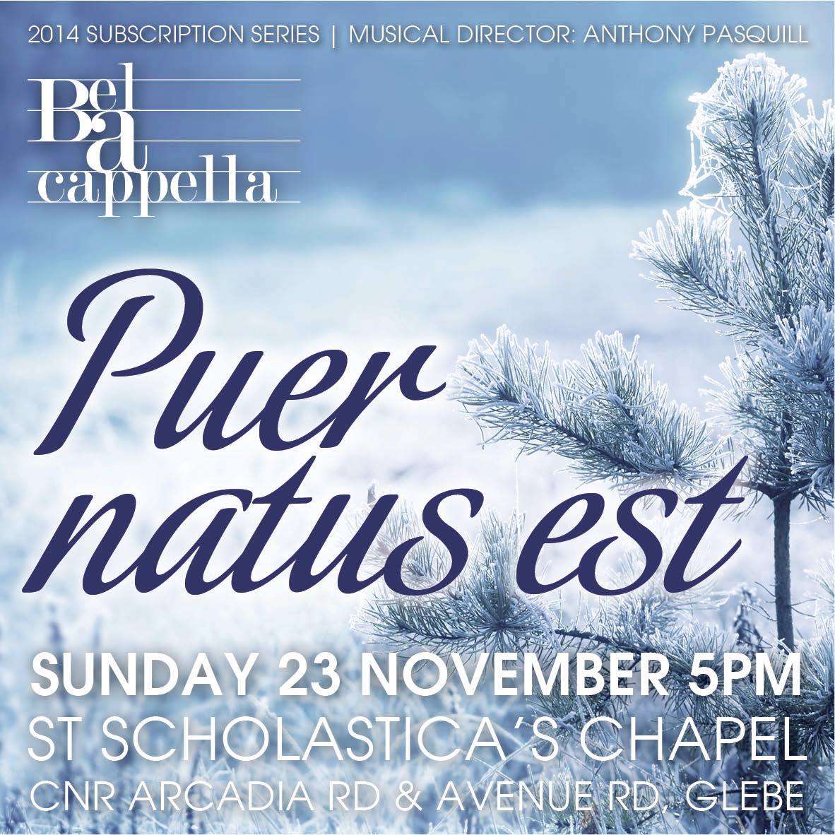 Bel A Cappella Presents Puer Natus Est