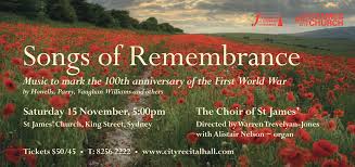 The Choir Of St James’ Commemorates WW 1 Centenary