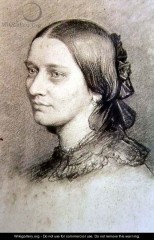 Portrait of Clara Schumann by Edward Hendeman