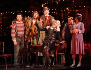 Andrew Jones as Marcello, David Parkin as Colline, Shane Lowrencev as Schaunard, Lorina Gore as Musetta, Diego Torre as Rodolfo and Maija Kovalevska as Mimì.