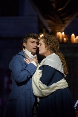 Jonas Kaufmann as Andrea Chenier, Eva-Maria Westbroek as Maddalena in Andrea Chenier. Image supplied, photographer Bill Cooper.