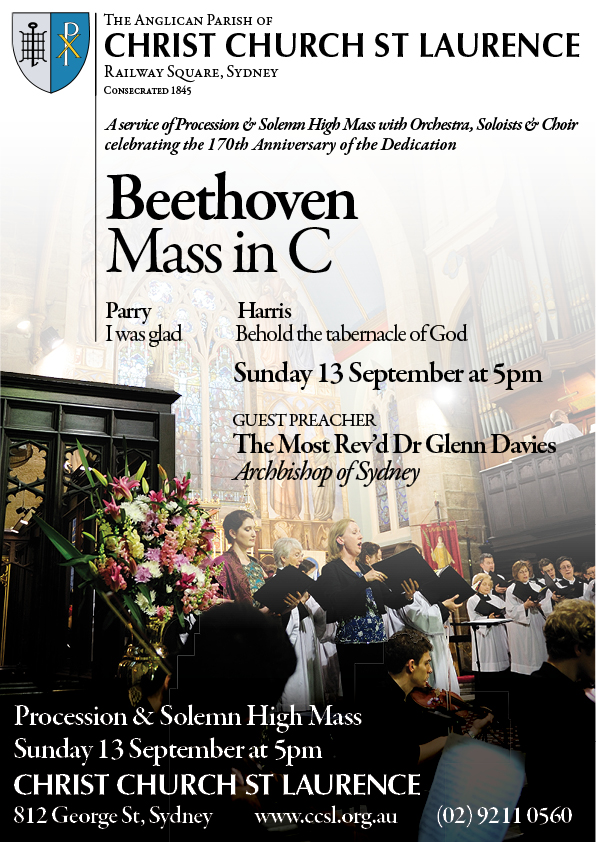 Christ Church St Laurence Celebrates 170 Years With Beethoven’s Mass In C