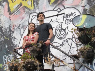 Michaela Leisk as Maria, Anthony Levin as Tony in Chatswood Musical Society's West Side Story