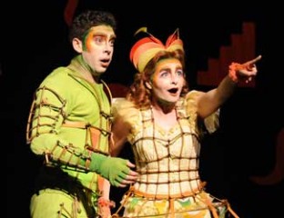 Samuel Dundas (Papageno) and Katherine Wiles (Papagena).