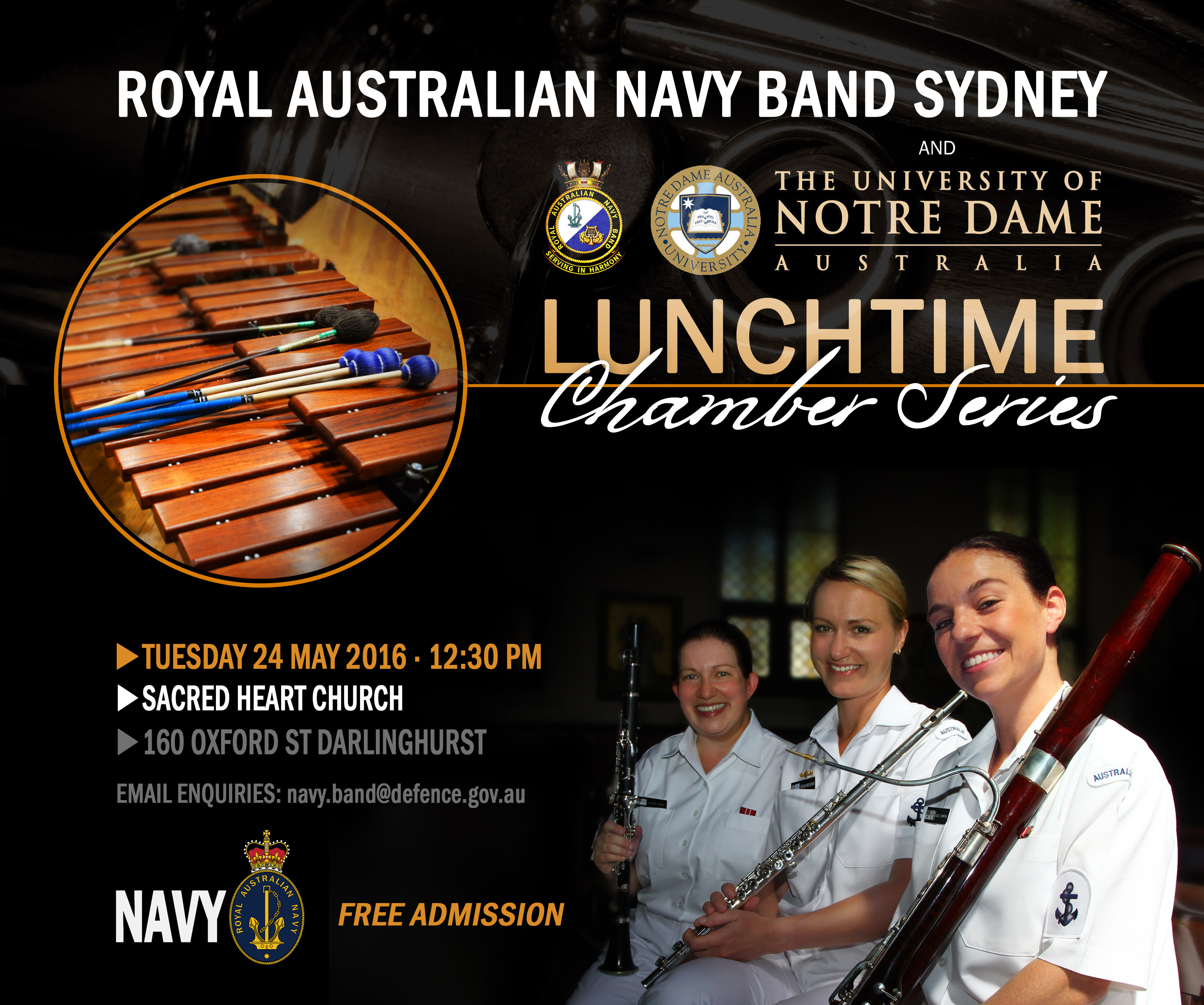 Royal Australia Navy Band Sydney Chamber Ensemble In Concert
