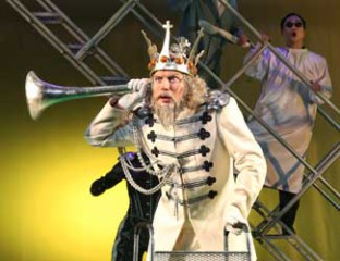 David Parkin performs the role of The King of Clubs in Opera Australia's production of The Love for Three Oranges. Photo credit: Prudence Upton