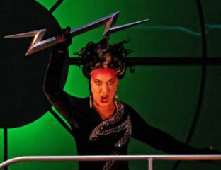 Antoinette Halloran performs the role of Fata Morgana in Opera Australia's production of The Love for Three Oranges. Photo credit: Prudence Upton