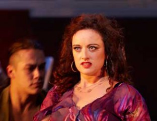 Clémentine Margaine performs the title role in Opera Australia's production of Carmen.  Photo credit: Keith Saunders
