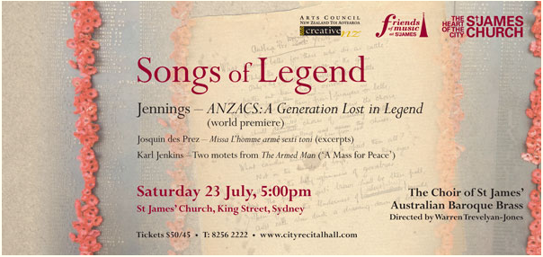 Songs Of Legend: The Choir Of St James’ Remembers The Battle of Pozières