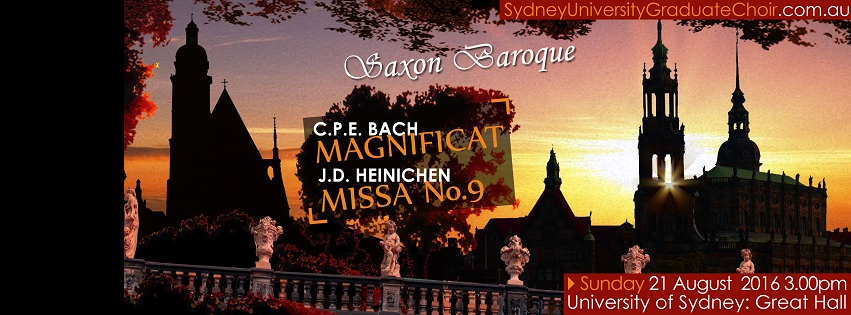 Saxon Baroque From Sydney University Graduate Choir and Orchestra