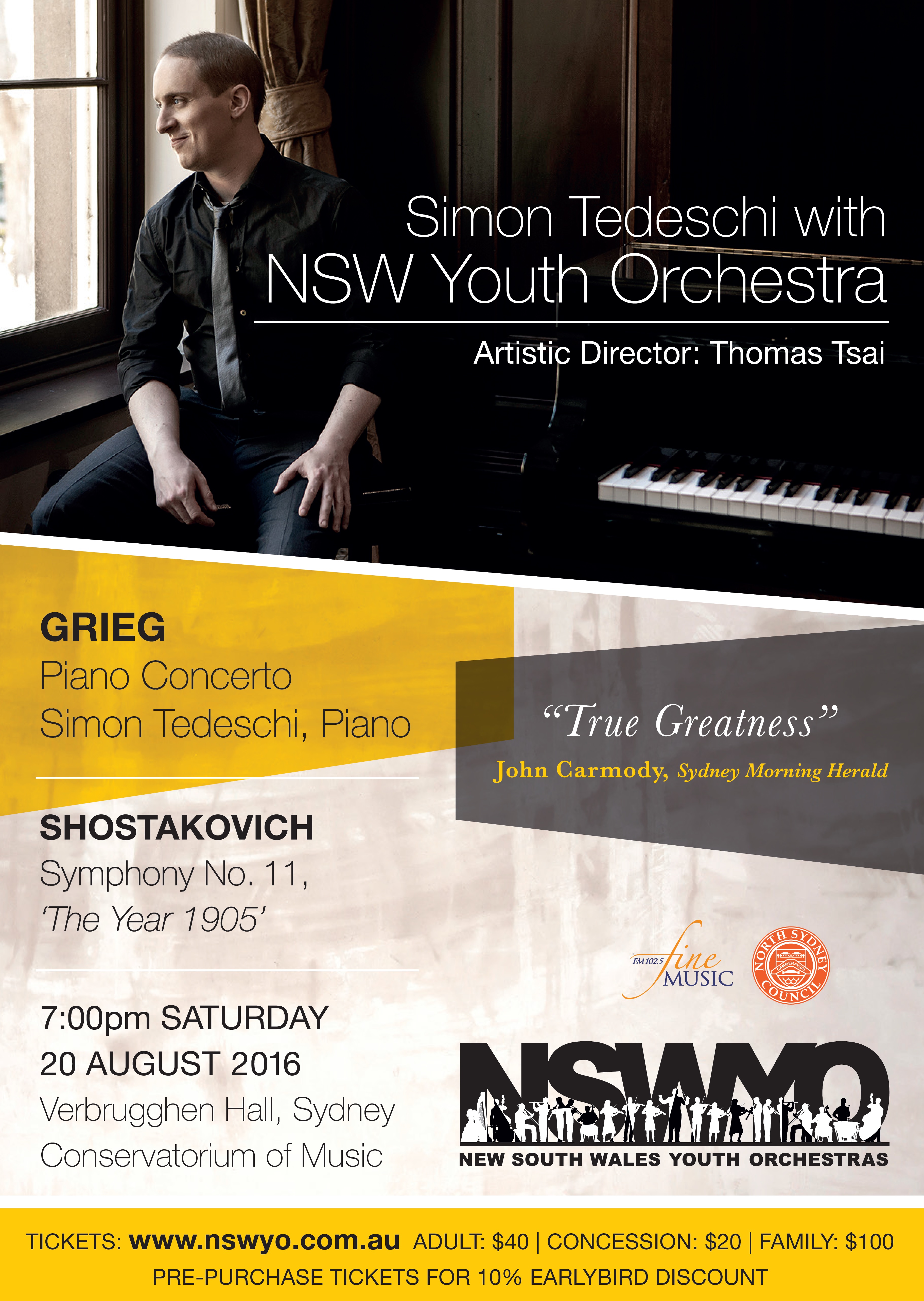 Simon Tedeschi With The NSW Youth Orchestra
