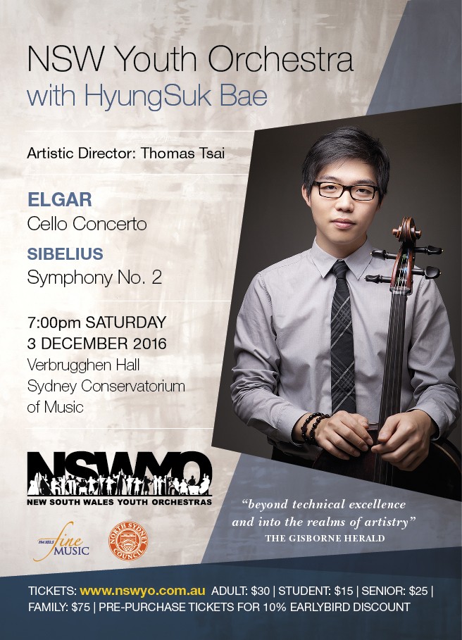 NSW Youth Orchestra With Cellist HyungSuk Bae