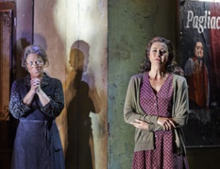 Dominica Matthews as Mamma Lucia and Dragana Radakovic as Santuzza in Cavalleria Rusticana. Photo credit: Keith Saunders.