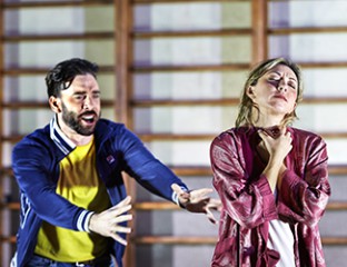 Samuel Dundas as Silvio and Anna Princeva as Nedda in Pagliacci. Photo credit: Keith Saunders.