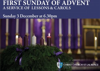 2017 Advent Carol Service flier