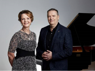 Musica Viva CEO Mary Jo Capps and Artistic Director Carl Vine, AO