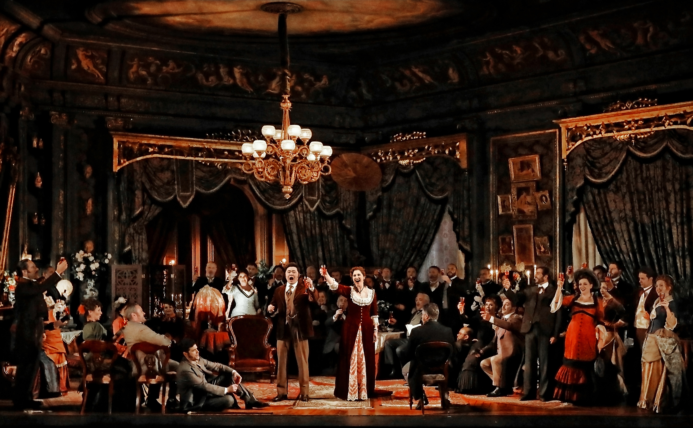 Opera Australia Raises The Curtain For La Traviata Scene Change