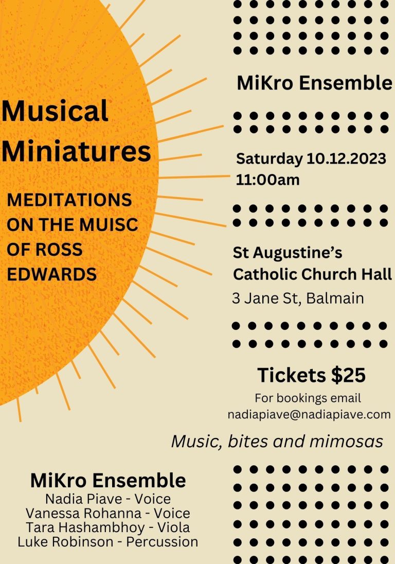 MiKro Ensemble presents Musical Miniatures
